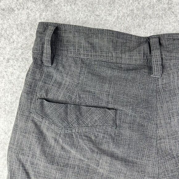 Lululemon Shorts Mens 29 Charcoal Gray Print Chino Performance Preppy Golf 11" - Picture 7 of 12